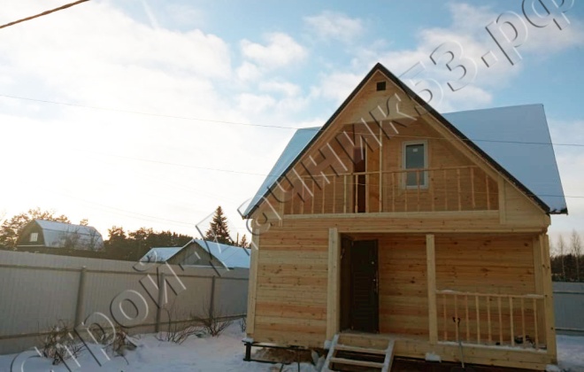 1 Брусовая баня Б-43 6×6, 64 м², Тульская область, Деревня Тесницкое (7)